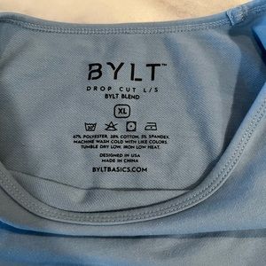 BYLT Drop Cut Long Sleeve Atlantic Blue XL